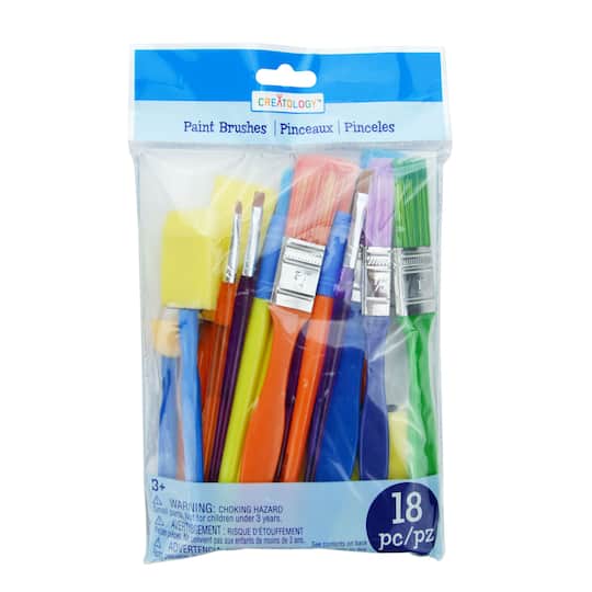 12 Packs: 18 ct. (216 total) Paint Brushes by Creatology®